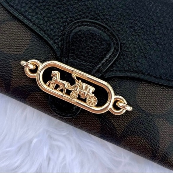 Coach Jade Medium Envelope Wallet In Signature Canvas F87935 - Picture 9 of 9